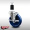 Service Caster 5'' SS Solid Poly Swivel 1-1/2'' Expanding Stem Caster with Brake SCC-SSEX20S514-SPUS-TLB-112 - alternate 4